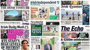 What the papers say: Saturday's front pages What the papers say: Saturday's front pages
