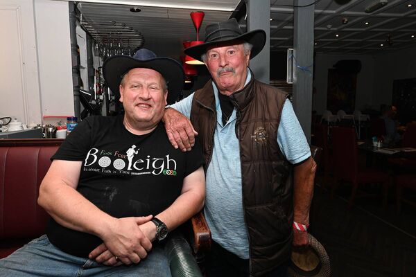 The Booleigh 4th Annual Fest Murt Walsh Organiser and Mick Dempsey Celebrating his 87 Birthday Photos Jimmy Fullam 