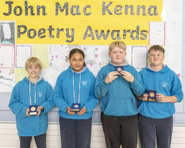 Room 16 1st Noah, 2nd Sonia, 3rd Fionn, Gaeilge JP and Merit Larry (not in).