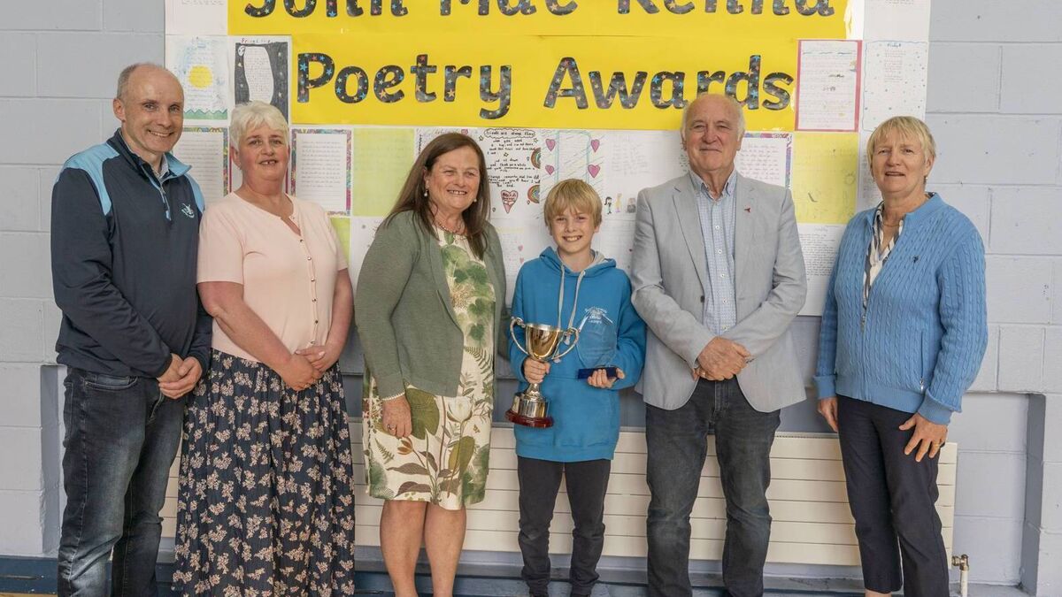 Castledermot school presents poetry awards