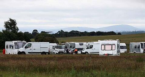 Most of caravans camped on Curragh plain still there, court hears