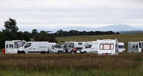 Most of caravans camped on the Curragh still there, court hears