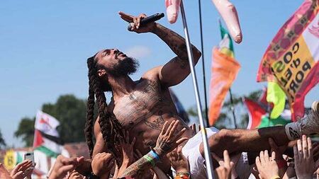 Police examining Glastonbury performances labelled ‘hateful’ and ‘grotesque’