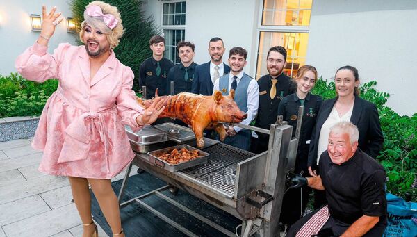 James Patrice (Malahide Woman) with Staff from The Keadeen Hotel 