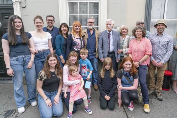 Frank with members of his family
