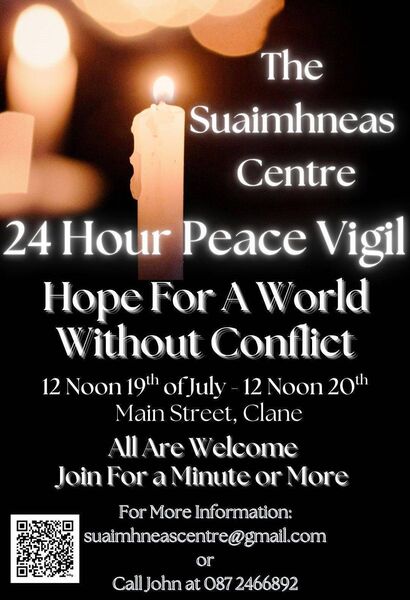 Clane vigil for peace