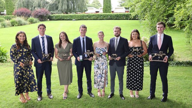 <p>Tara Carroll, Blue Hen Award, Sam Thompson, Best Portfolio Of Assignments, Josefina Posada Montoya, Goffs Internship, Luke O'Neill, Gold Medal and Equine Business Award, Chloe De Salvador, Silver Medal, Raph McCall, Veterinary Exam, Ava Banahan, Continuous Assessment and Peter Leavy, Jonathan Fitzpatrick Business Internship </p>