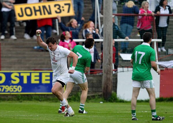 Emmet Bolton celebrates this late equalising point against Limerick in 2012 Photo: ©INPHO/Lorraine O'Sullivan