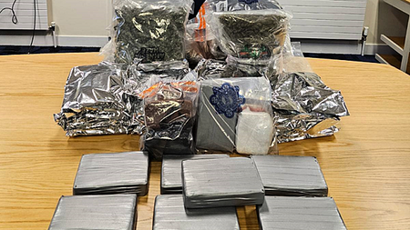 Man (30s) arrested and €2.2 million worth of drugs seized in Co Laois and Dublin