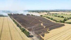 40 firefighters battle blaze in Carlow field