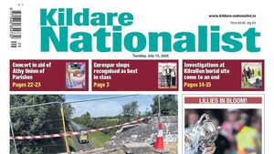 The Front Page of this week's Kildare Nationalist
