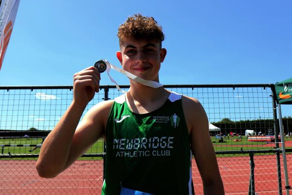 Kyle Byrne Ward first first in the u16 250m Hurdles Photo: Perri Williams