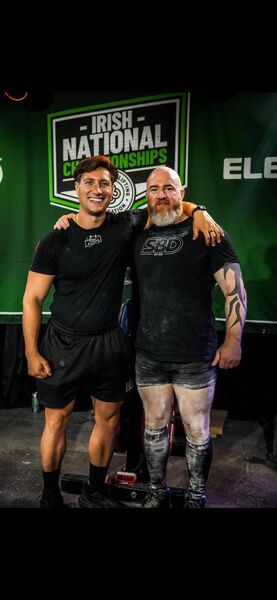 Mark Murphy (right) pictured with his coach Shaney Storey