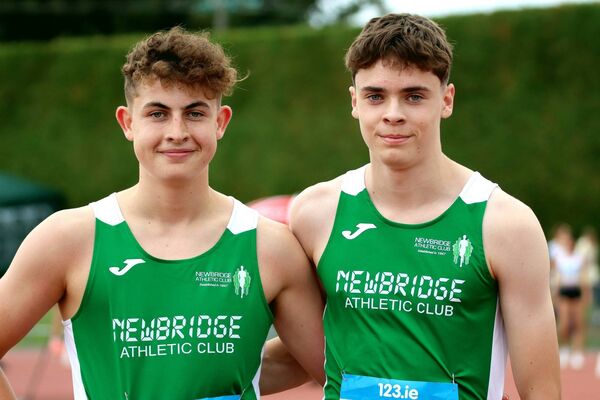 Kyle Byrne Ward and Eoghan Gallagher (Newbridge) second and first at the National Combined Events