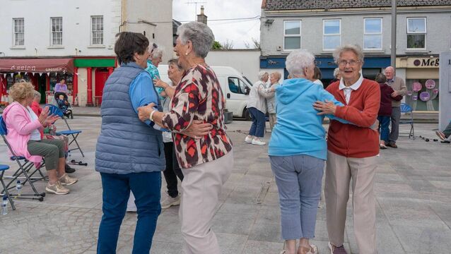 <p>Enjoying some dancing on Emily Square </p>