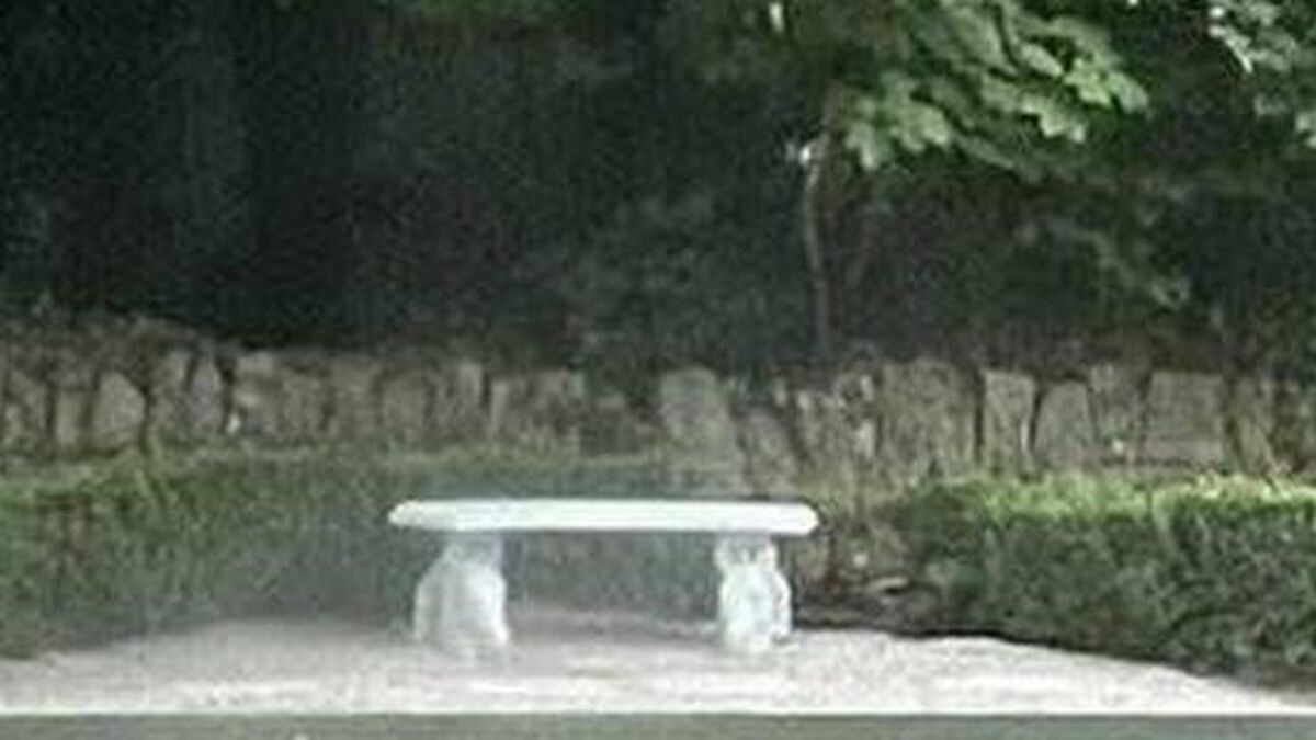 Bench near church stolen