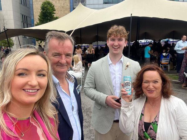 James with his sister Melanie and his parents George and Julie Ann Byrne James with his sister Melanie and his parents George and Julie Ann Byrne