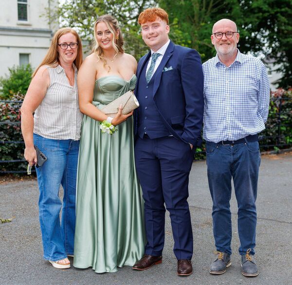Jenna Ivory and her mother Deirdre and Patrick Kelly with his father Niall Jenna Ivory and her mother Deirdre and Patrick Kelly with his father Niall