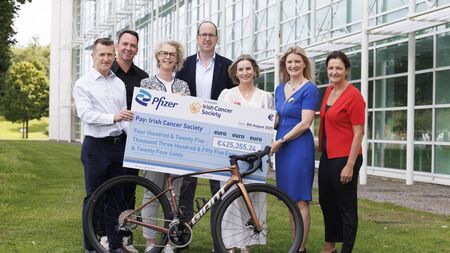 Pfizer in Newbridge helps raise almost €500,000 for cancer society
