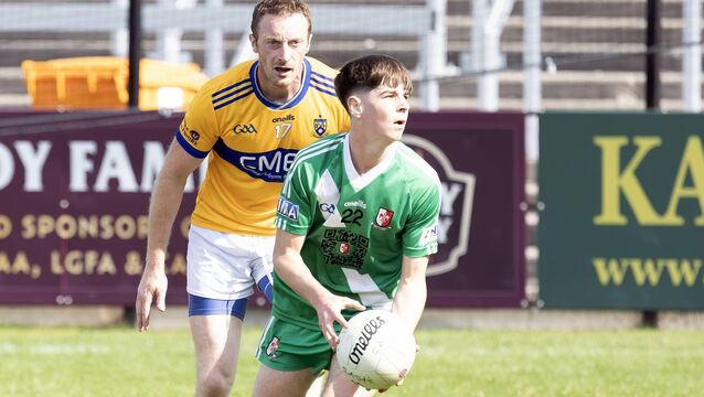 <p>Conor O'Donovan scored 1-4 for Sarsfields in their win over Raheens Photo: Sean Brilly</p>