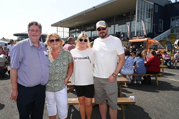 Cllr David Trost, Yvonne and Rachel Trost and John Dunne 