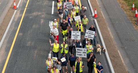 'From safe road to death trap' Kildare community protests cycle path