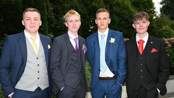 Cillian Pender, Karl Murray, Xavier Stanek ans Colm Heavey Cillian Pender, Karl Murray, Xavier Stanek ans Colm Heavey