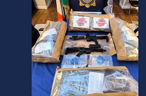 Two men arrested after €775,000 worth of cannabis and two guns seized ...