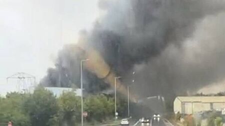 Large fire breaks out at waste disposal plant in Balbriggan area