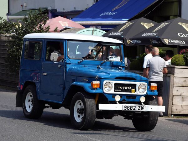 Vintage cars are a popular feature of the rall