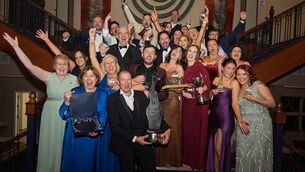 <p>Clane Musical and Dramatic Society at AIMS Awards in Killarney 	Photo: Darragh Carroll</p>