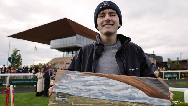 <p>Ross McHale, winner of the Artist of The Curragh competition in 2024</p>