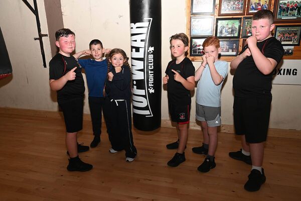 Some of the U10's in training at Royston BC, Newbridge. Photo: Jimmy Fullam