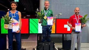 Wallace wins the European Masters Marathon