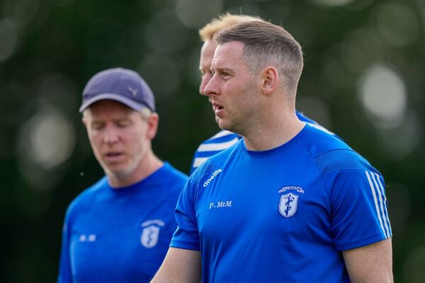 Naas manager Philly McMahon will be looking for Naas to get back to winning ways when they take on Clane this weekend Photo: ©James Lawlor Photos