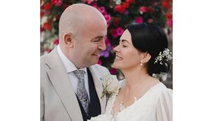 <p>Congrats to the happy couple Anne Hyland and Glenn Conway</p>
