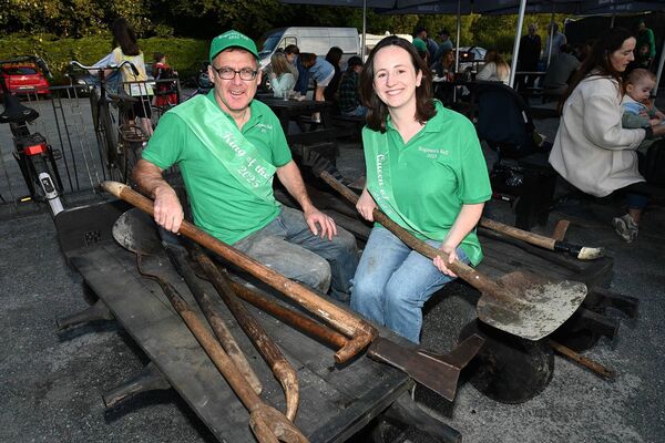 Colm Harrigan (King of the Bog) and Claire Reilly (Queen of the Bog) 