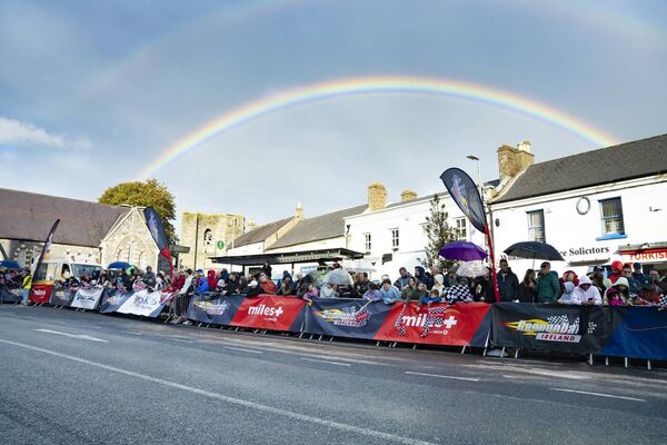 A rainbow joined the masses in making an appearance in Naas A rainbow joined the masses in making an appearance in Naas