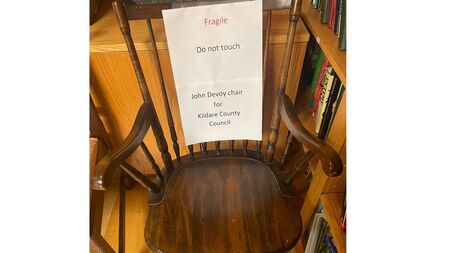 John Devoy's chair to go on display in Kildare tonight