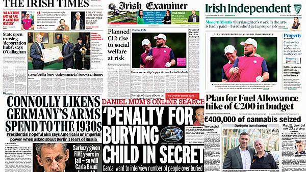 What the papers say: Friday's front pages