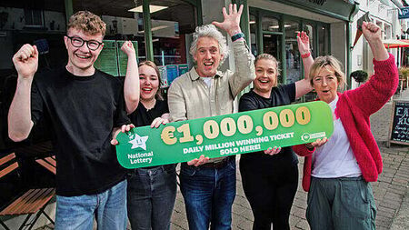 'The lashing rain worked in my favour': Family syndicate claims €1m lotto win