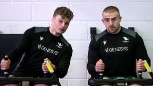 <p>Kildare's Cian Prendergast and Jordan Duggan have both been named on the bench for Stuart Lancaster's first URC game in charge of Connacht. Photo: ©INPHO/Laszlo Geczo</p>