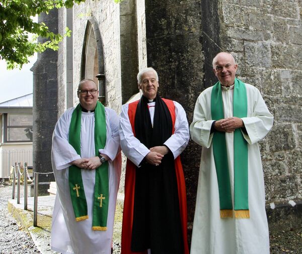 Reverend Conor O'Reilly, Archbishop Dr Michael Jackson and Father Liam Rigney