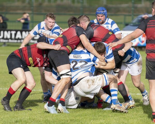 Athy and Tullamore battle for supremacy in a grueling encounter at the Showgrounds. All Photos: Aisling Hyland