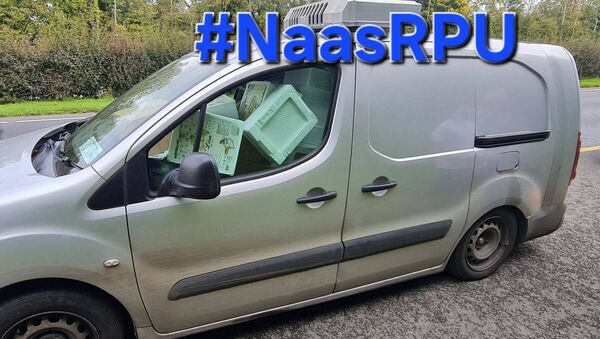 The roads policing unit observed a van “that was clearly struggling” The roads policing unit observed a van “that was clearly struggling”