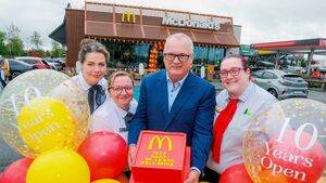 Busy McDonalds celebrates 10 years in Kildare