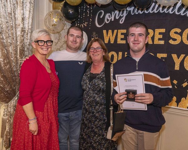 Olivia Kissane with Conor, Geraldine and Cian Brennan