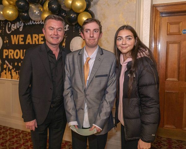 Michael English, Sean Doyle and Hollie Wright