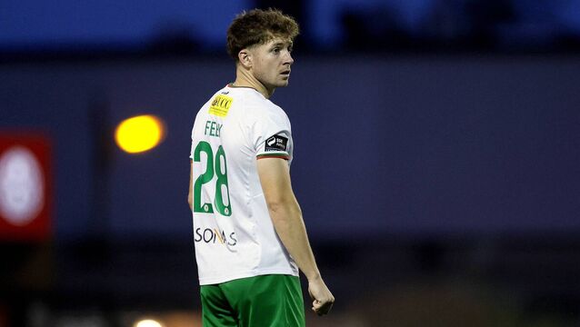 <p>Rory Feely helped Cork City qualify for the FAI Cup Final this evening</p>
