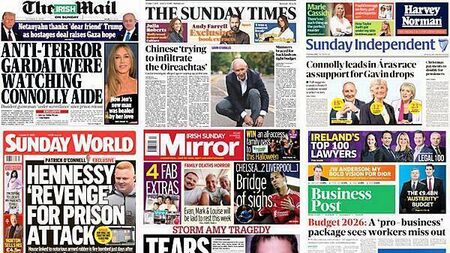 What the papers say: Sunday's front pages